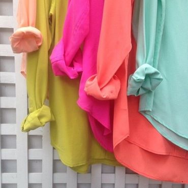 colored silk shirts