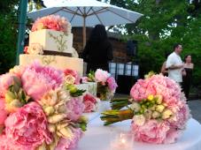 Peonies were overflowing and gorgeous for this August wedding