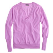 neon orchid vneck sweater